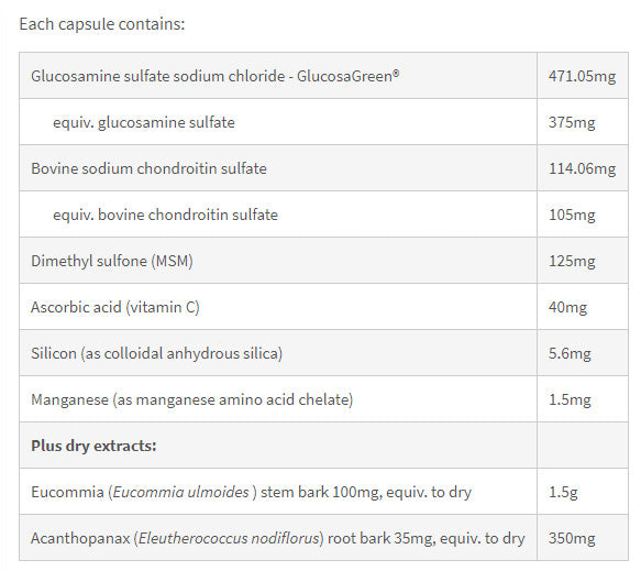 Glucosamine Advanced Repair plus Chondroitin, MSM, & Chinese Herbs by