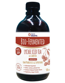 Bio-Fermented Lychee Iced Tea with Green Tea by Henry Blooms