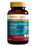Ginkgo Biloba 6000 By Herbs of Gold
