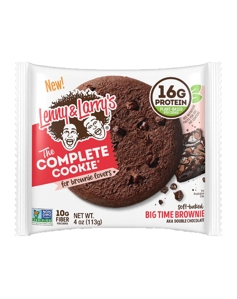Lenny & Larry's Complete Cookie Big Time Brownie – 113g soft-baked double chocolate protein snack