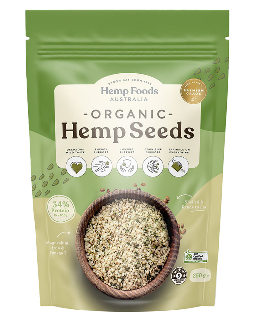 Organic Hulled Hemp Seeds By Hemp Foods Australia