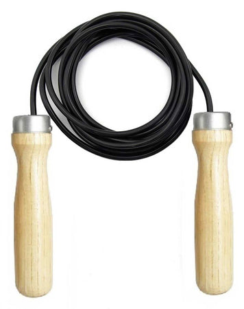 Jump Rope Black Leather By Vantage Strength Accessories