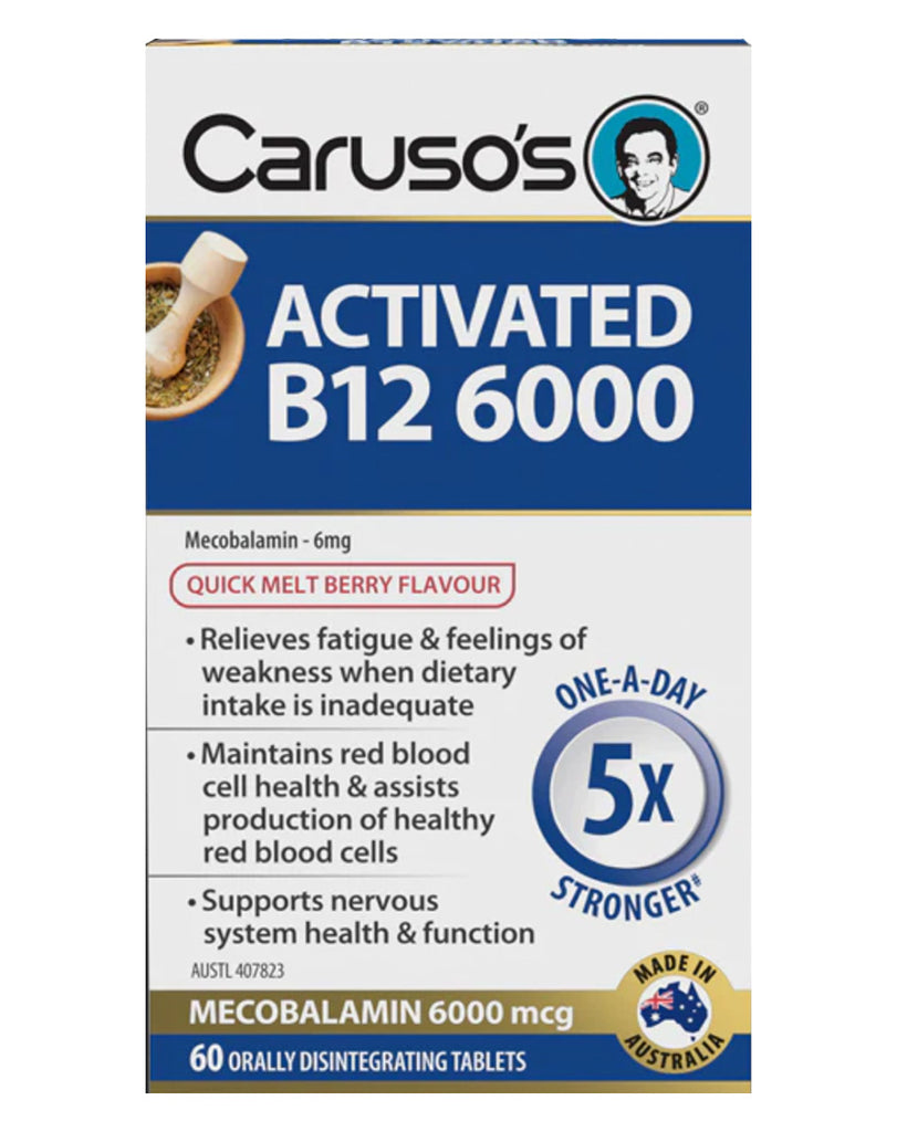 Activated B12 6000 by Caruso's Natural Health