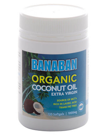 Organic Coconut Oil Extra Virgin Softgels By Banaban