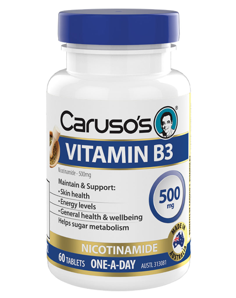 Vitamin B3 (500mg) by Caruso's Natural Health