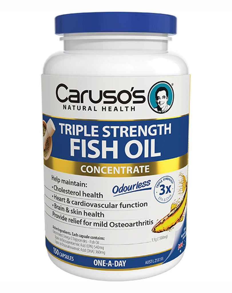 Triple Strength Fish Oil by Caruso's Natural Health