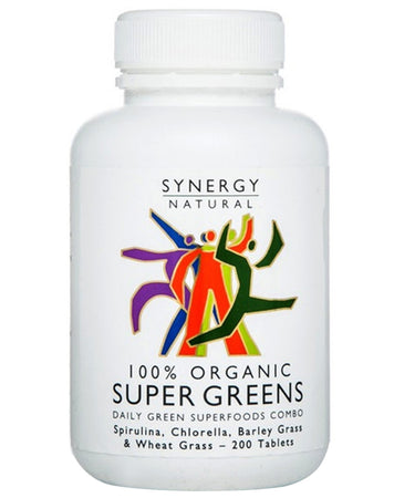 100% Organic Super Greens (Tablets) by Synergy Natural