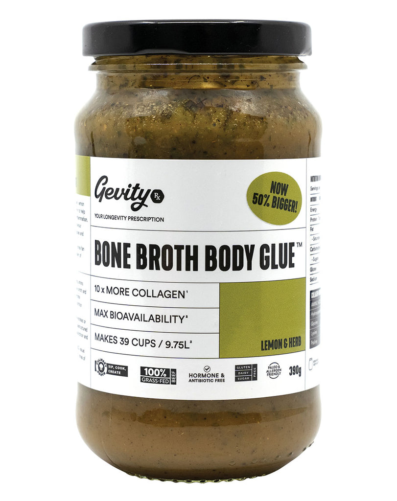 Bone Broth Body Glue (LEMON & HERB) by Gevity RX
