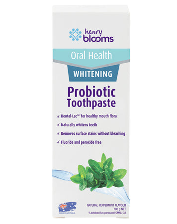 Probiotic Toothpaste (Whitening) by Henry Blooms