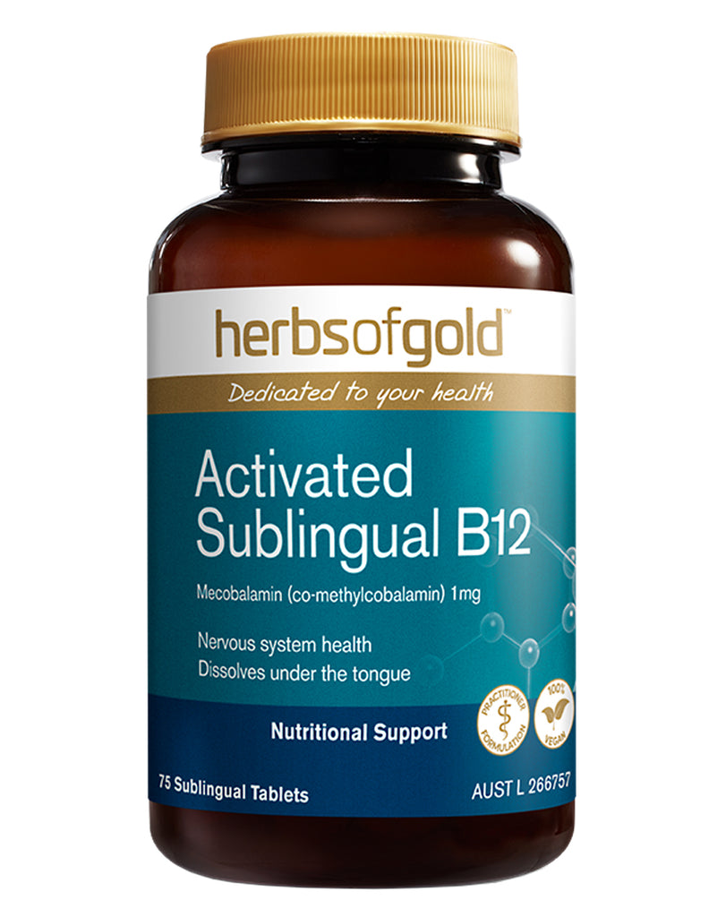 Activated Sublingual B12 by Herbs of Gold