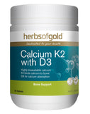 Calcium K2 with D3 by Herbs of Gold