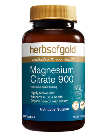 Magnesium Citrate 900 by Herbs of Gold