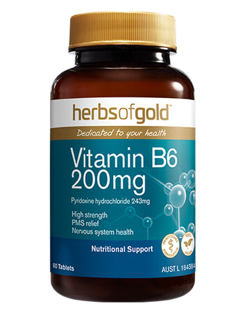 Vitamin B6 200mg by Herbs of Gold