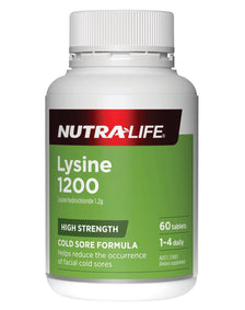 Lysine 1200mg Tablets by NutraLife